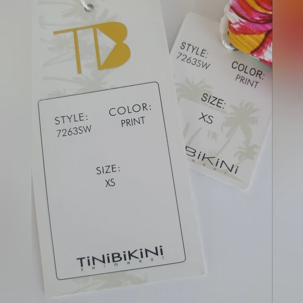 Tinibikini Swimsuit Floral Bikini Size XS